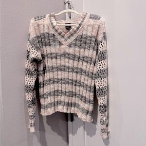 BOBEAU Multi Color Knit Sweater V-Neck